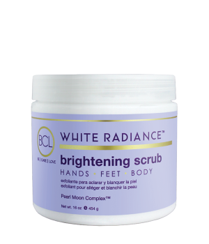 white radiance scrub